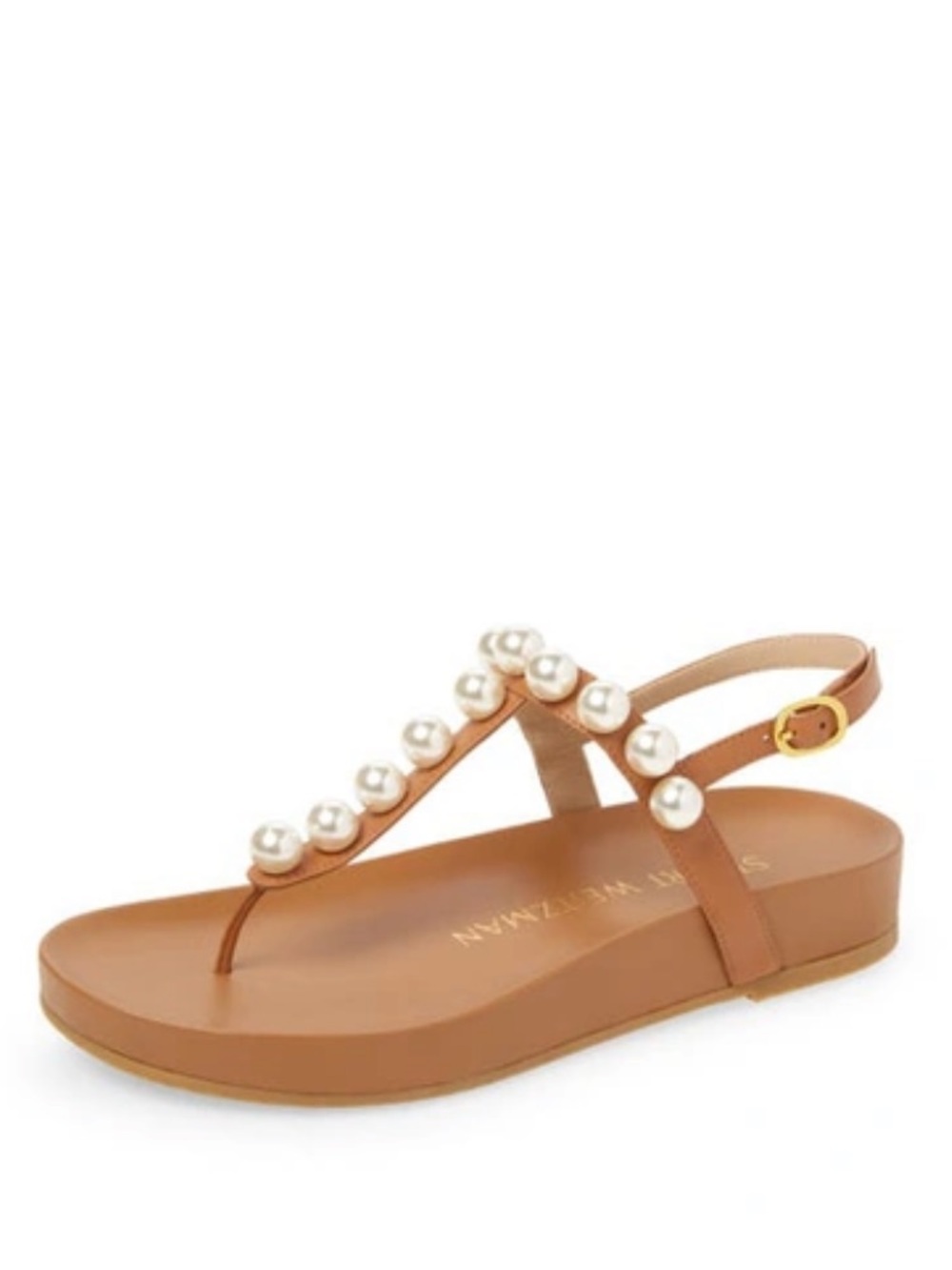 Stuart Weitzman Goldie Pearl Sandals